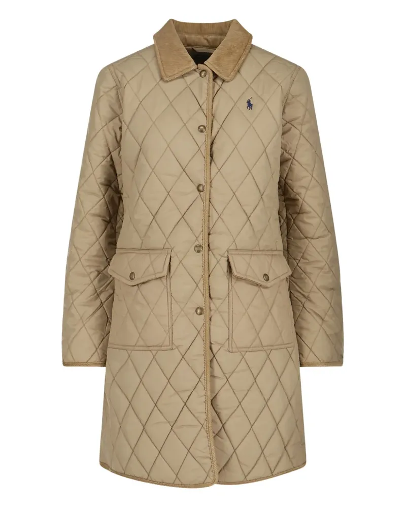 Ralph Lauren Gesteppter Mantel aus Cord - Nude Nude