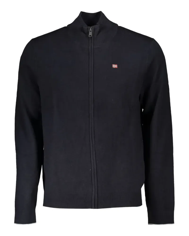 Napapijri zip-up high-neck cardigan - Blau Blau