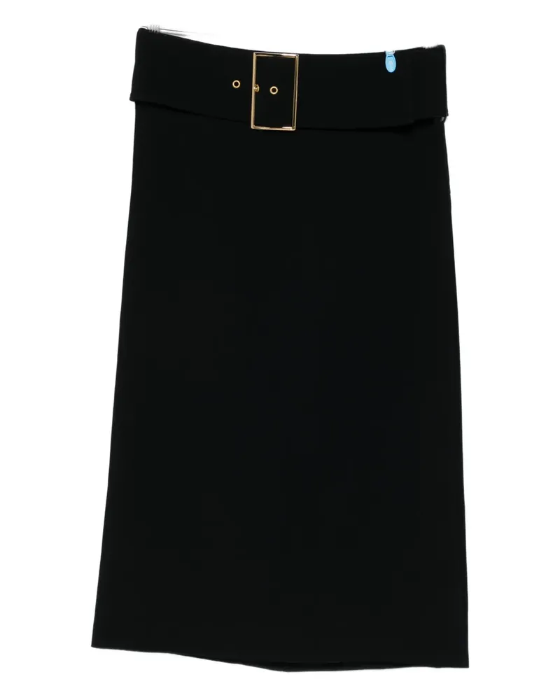 Rowen Rose buckle mini skirt - Schwarz Schwarz