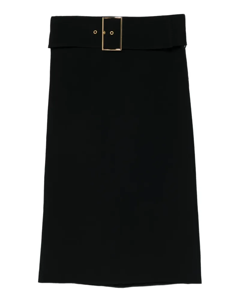 Rowen Rose buckle mini skirt - Schwarz Schwarz