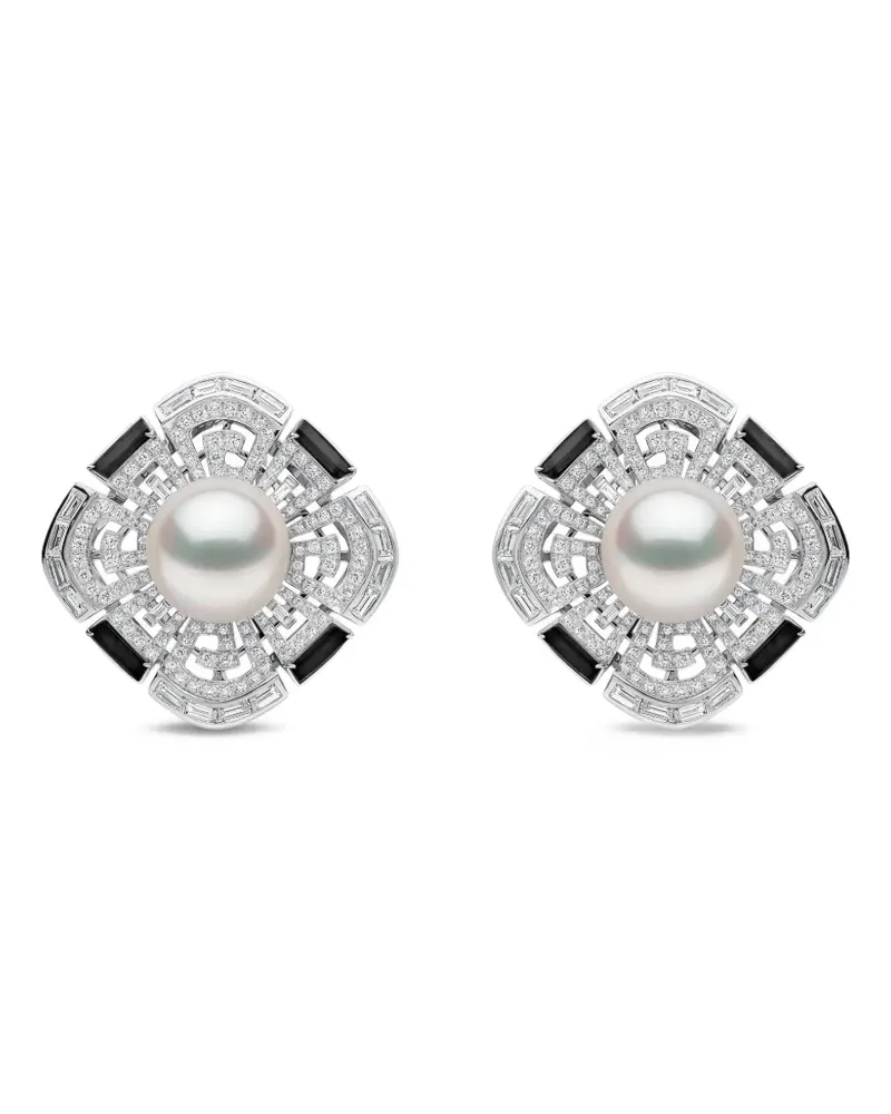 YOKO London Cleopatra pearl and diamond earrings - Silber Silber
