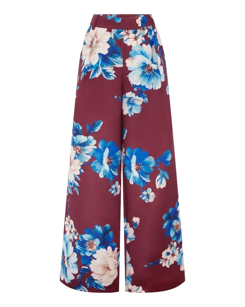 LEO LIN Elisha Hose mit Blumenprint - Rot Rot