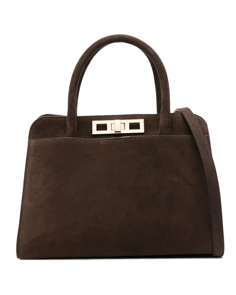 Fabiana Filippi Mini-Tasche aus Wildleder - Braun Braun