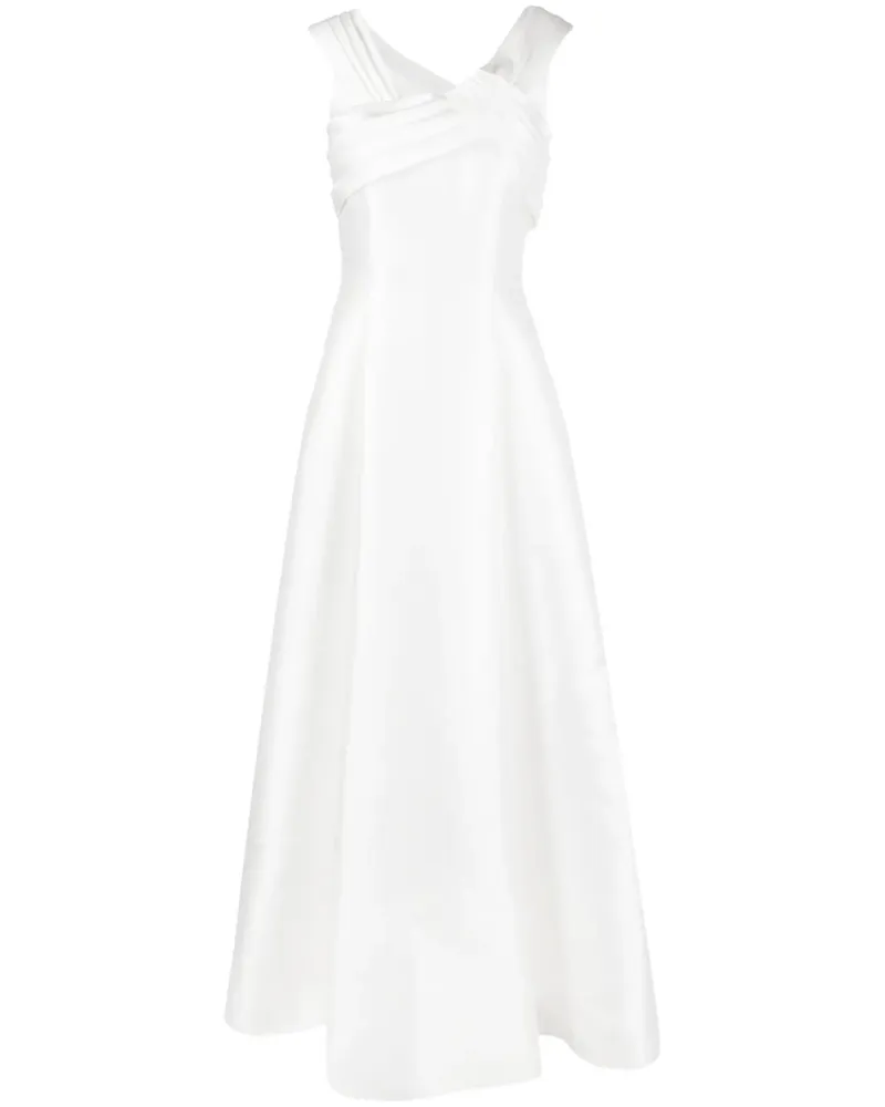 Alberta Ferretti Schulterfreies Abendkleid - Weiß Weiß