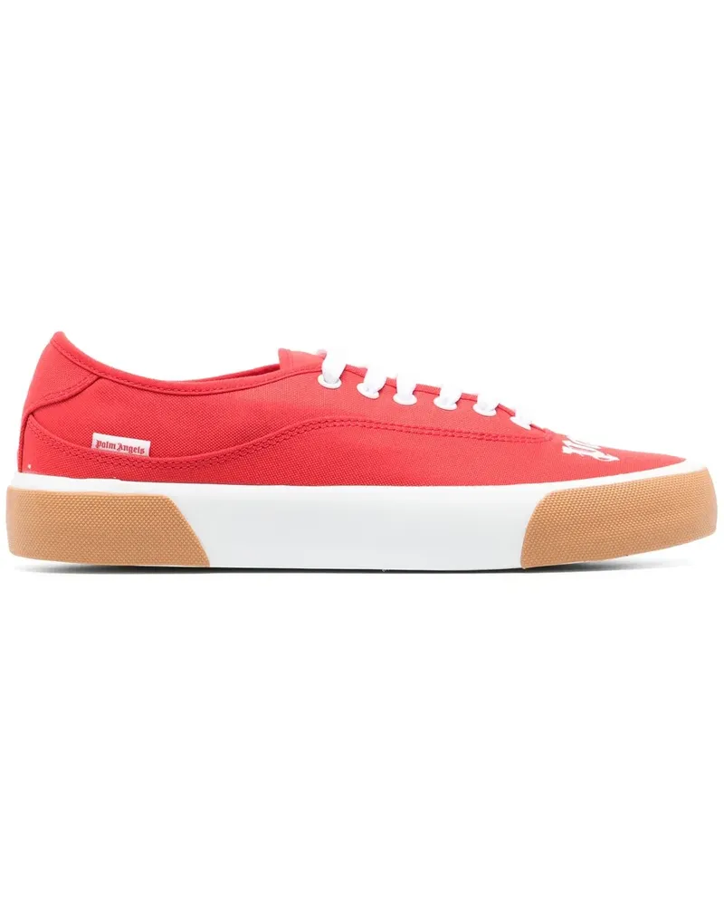 Palm Angels Sneakers mit Logo-Print - Rot Rot