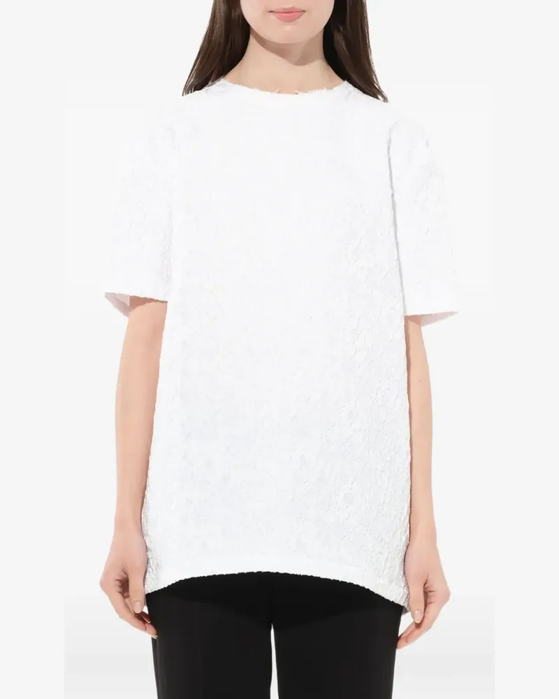 Givenchy Cloqué-Top mit Oversized-Passform - Weiß Weiß