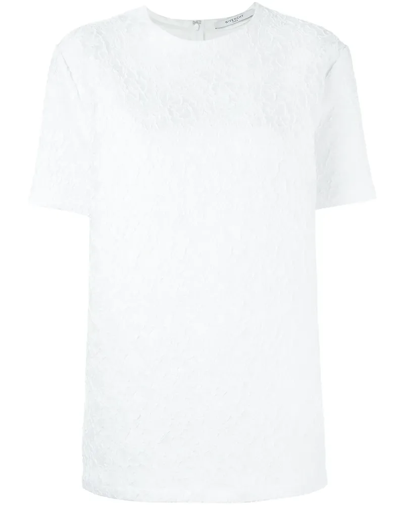 Givenchy Cloqué-Top mit Oversized-Passform - Weiß Weiß