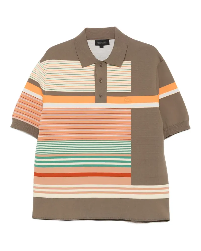 Lacoste striped short-sleeve polo shirt - Grün Grün