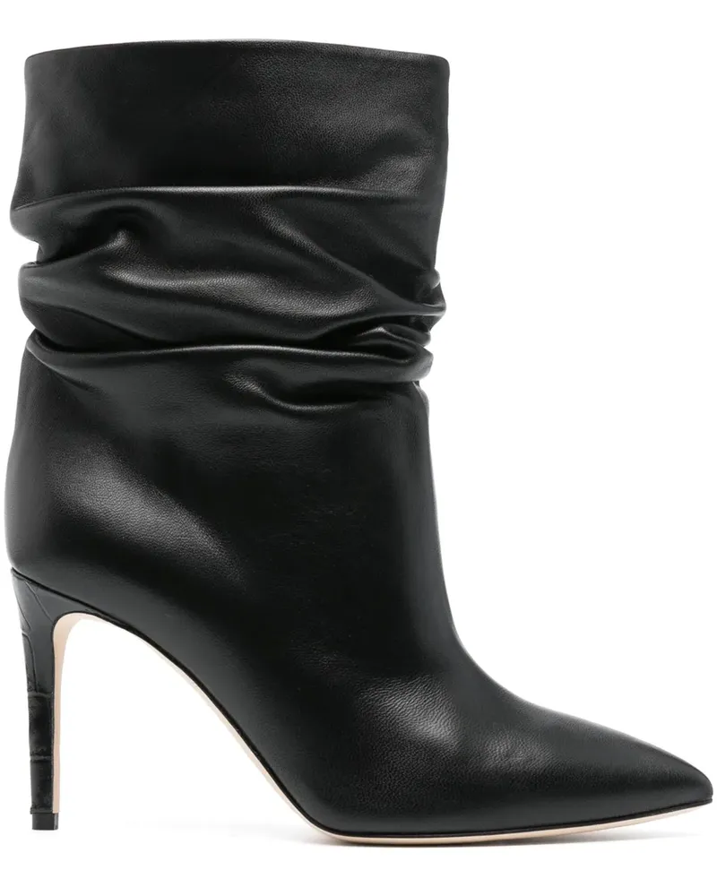 Paris Texas Stiefel mit Absatz 100mm - Schwarz Schwarz