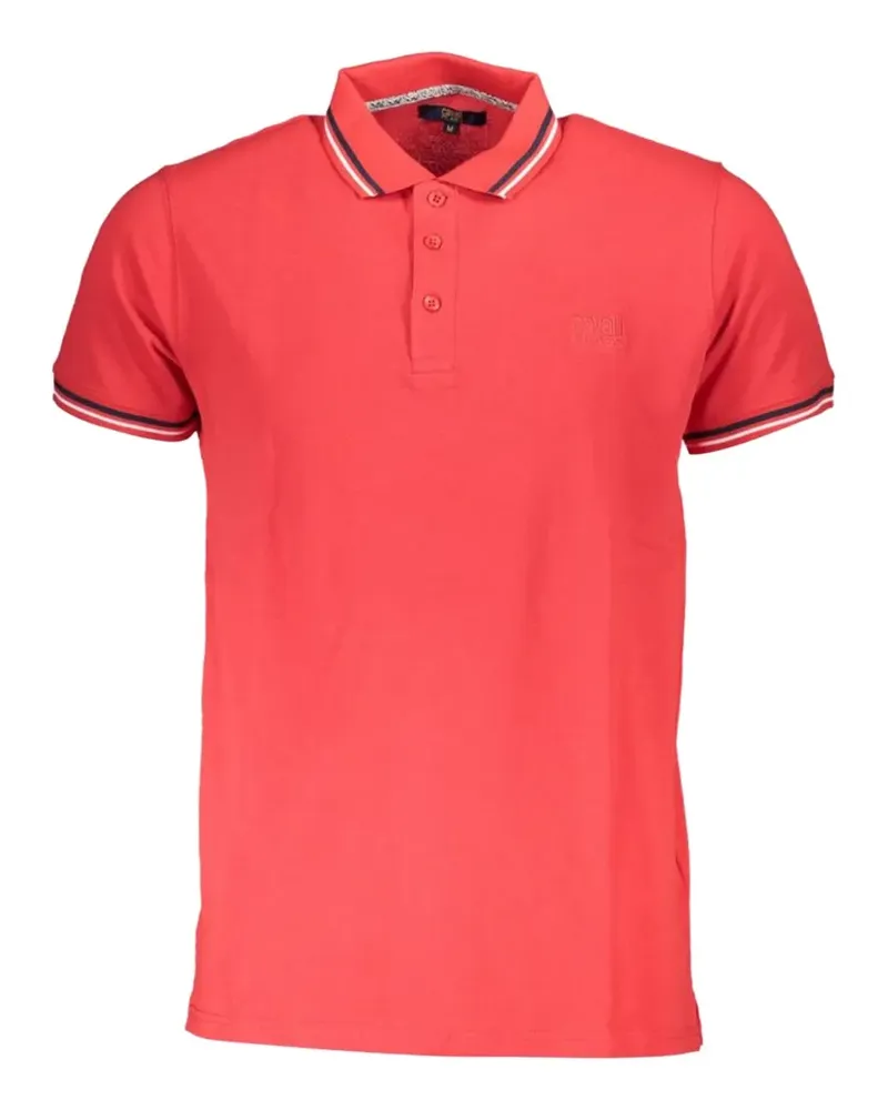 Roberto Cavalli contrast-trim cotton polo shirt - Rot Rot