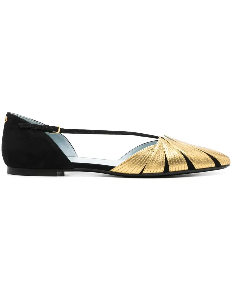 Valentino Garavani Ballerinas aus Leder - Schwarz Schwarz