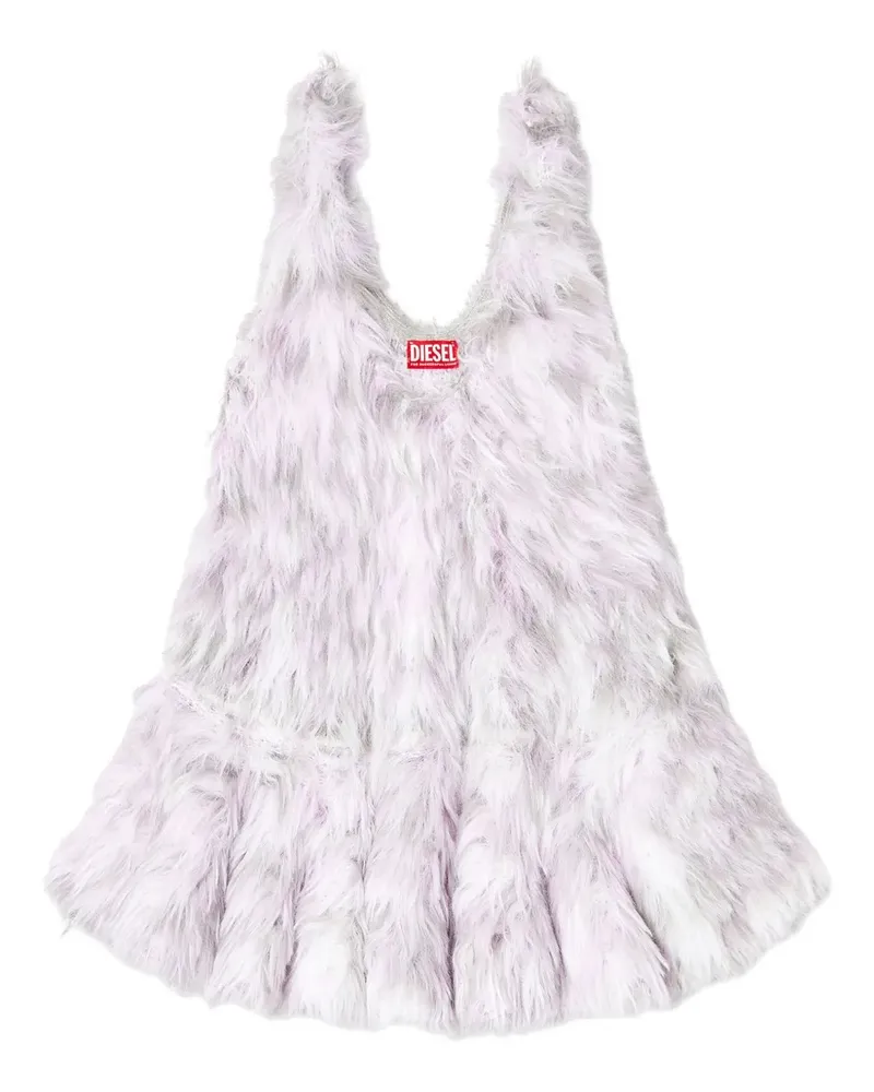 Diesel Gestricktes Jacquard-Kleid - Weiß Weiß