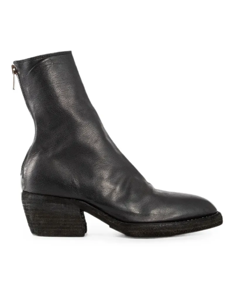 GUIDI Texan leather boots - Schwarz Schwarz