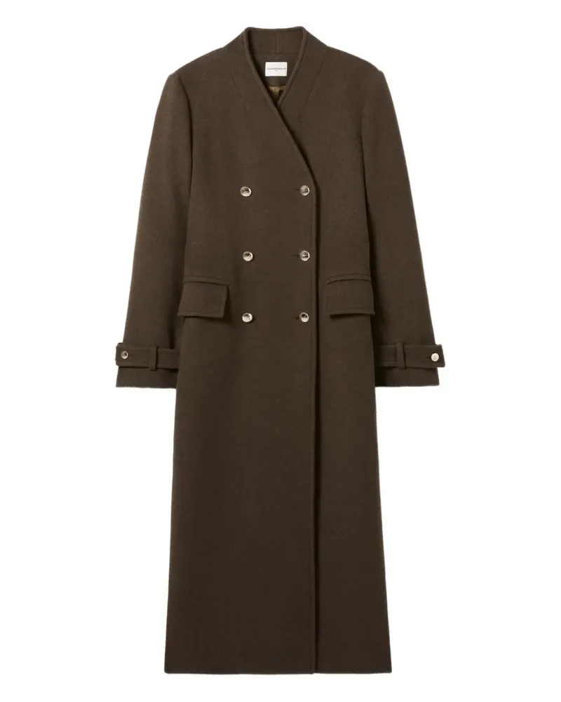 Claudie Pierlot Doppelreihiger Mantel mit Gürtel - Grün Grün