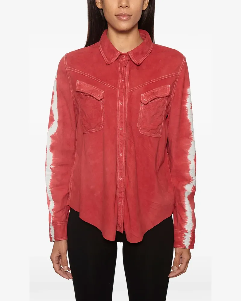 Giorgio Brato buttoned suede shirt - Rot Rot