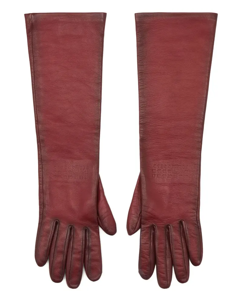 Maison Margiela Handschuhe aus Lammleder - Rot Rot