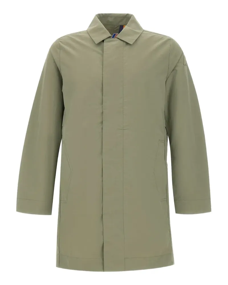 K-Way Poirol single-breasted coat - Grün Grün