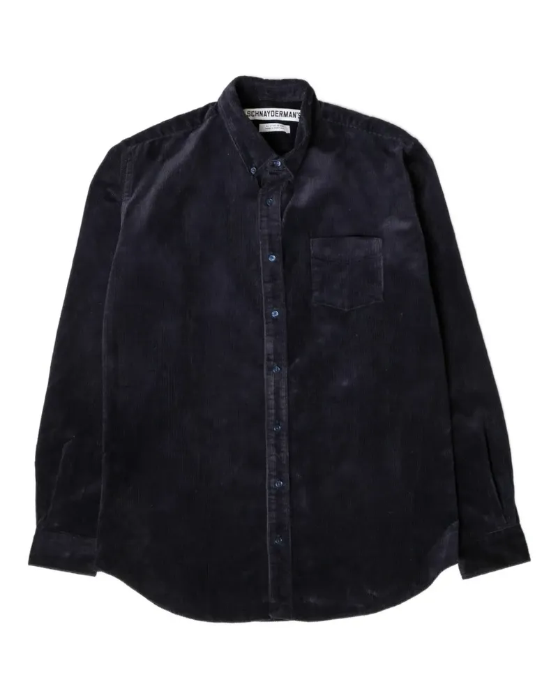 Schnayderman’s BD Cord Hemd - Blau Blau