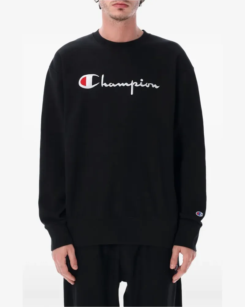 Champion Sweatshirt mit Logo-Stickerei - Schwarz Schwarz