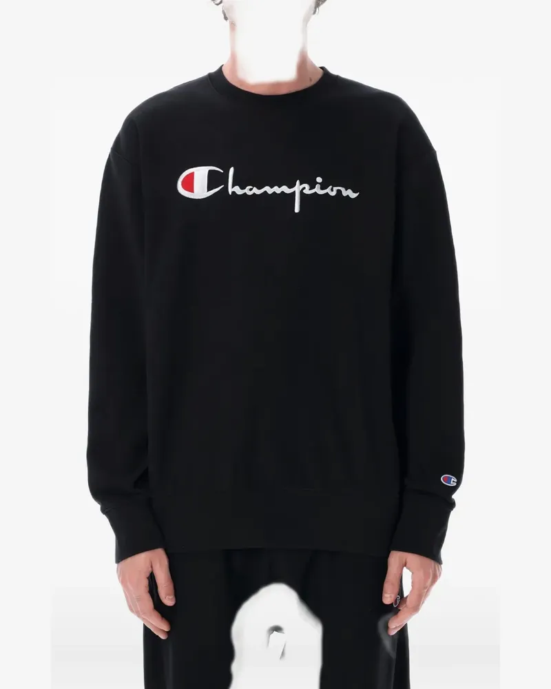 Champion Sweatshirt mit Logo-Stickerei - Schwarz Schwarz