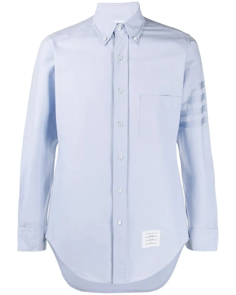 Thom Browne Oxford-Hemd mit Streifen - Blau Blau