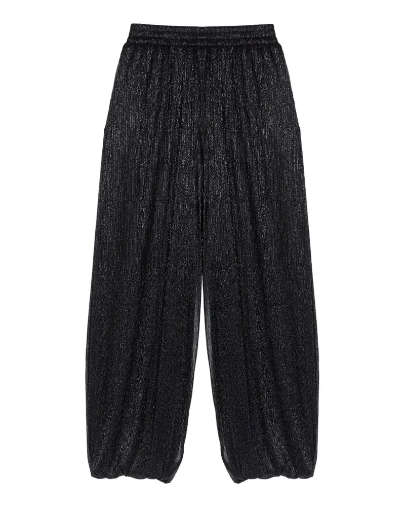 Maje Hose im Metallic-Look - Schwarz Schwarz