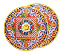 Carretto Siciliano Teller (2er-Set) - Blau