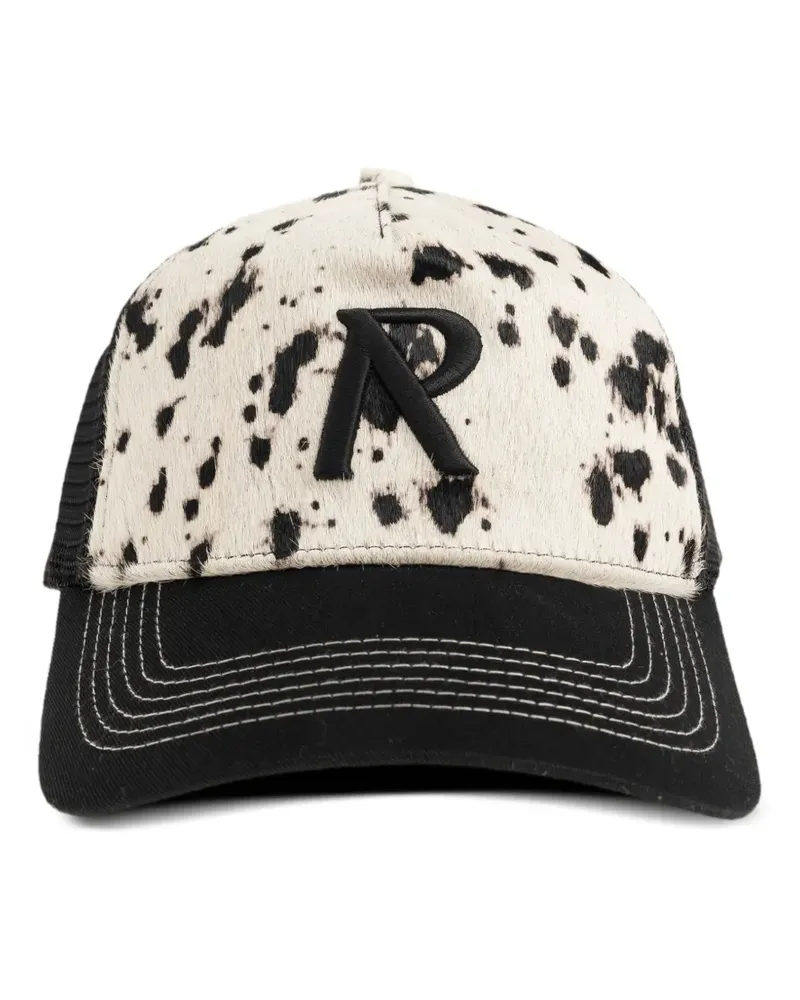 REPRESENT cow-print baseball cap - Schwarz Schwarz