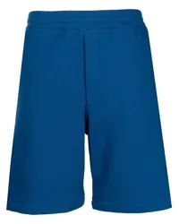 Alexander McQueen Joggingshorts mit Logo-Streifen Blau