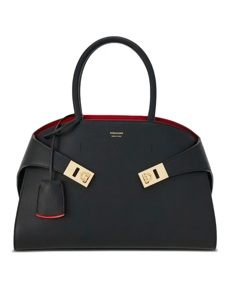 Ferragamo Hug (M) Tote Bag - Schwarz Schwarz