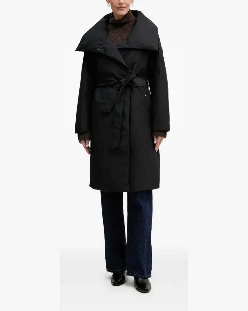 Moose Knuckles belted double-breasted coat - Schwarz Schwarz