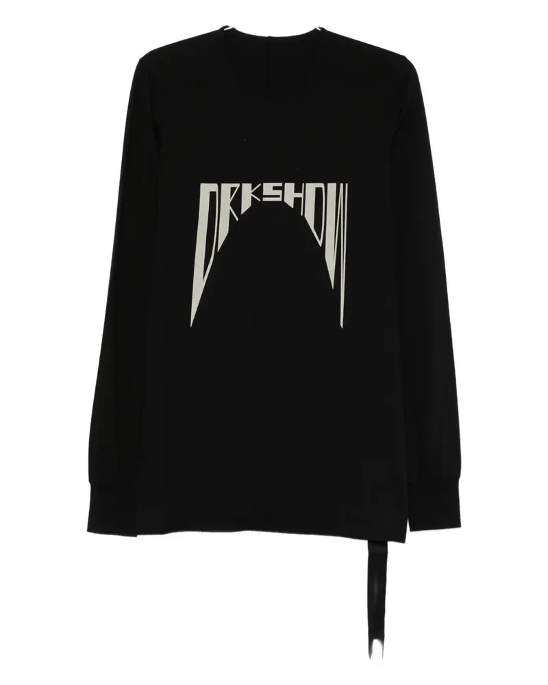 DRKSHDW by Rick Owens Langarmshirt mit grafischem Print - Schwarz Schwarz
