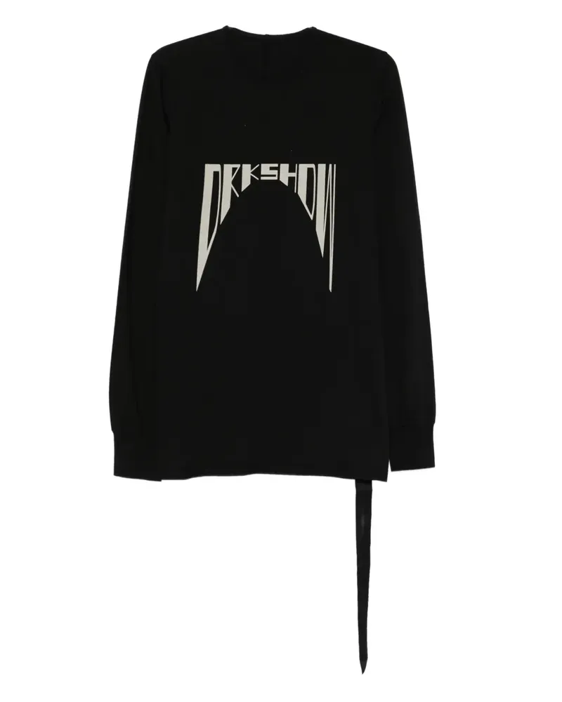 DRKSHDW by Rick Owens Langarmshirt mit grafischem Print - Schwarz Schwarz
