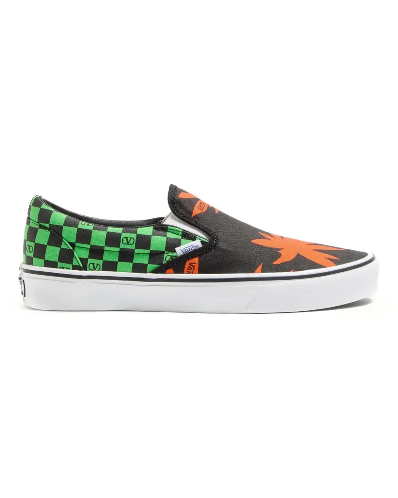 Valentino Garavani x Vans VLogo Sneakers mit Schachbrettmuster - Schwarz Schwarz