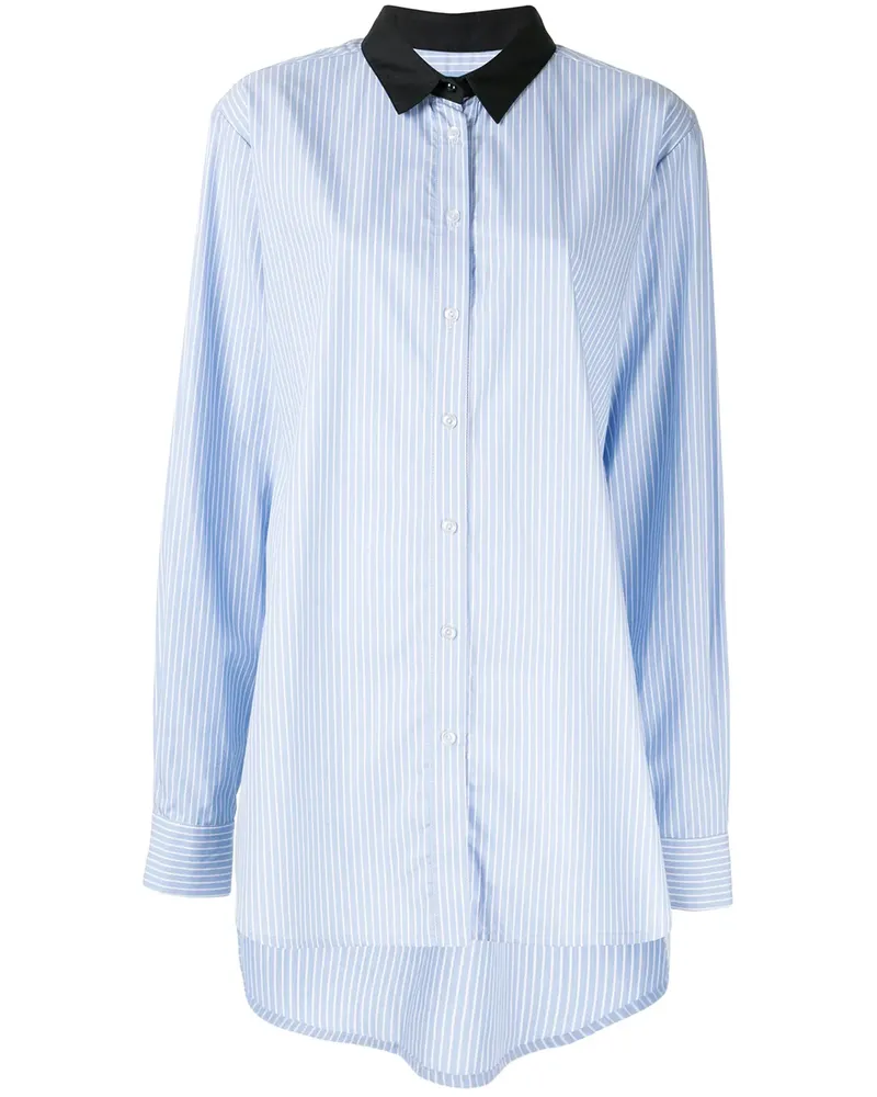 macgraw Gestreiftes Hemd - Blau Blau