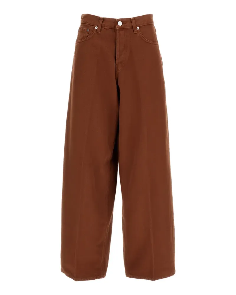 Haikure Jeans mit weitem Bein - Braun Braun