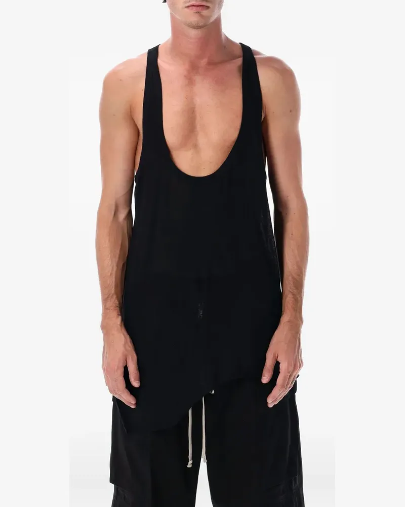 Rick Owens Lo Cut Tanktop - Schwarz Schwarz