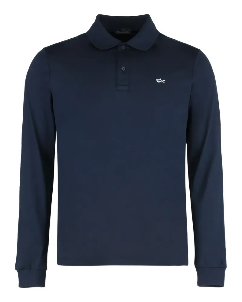 Paul & Shark Langärmeliges Poloshirt - Blau Blau