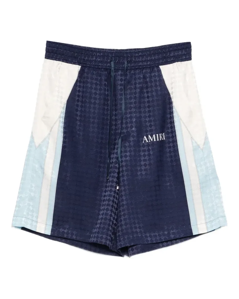 Amiri Ma Quad drawstring print shorts - Blau Blau