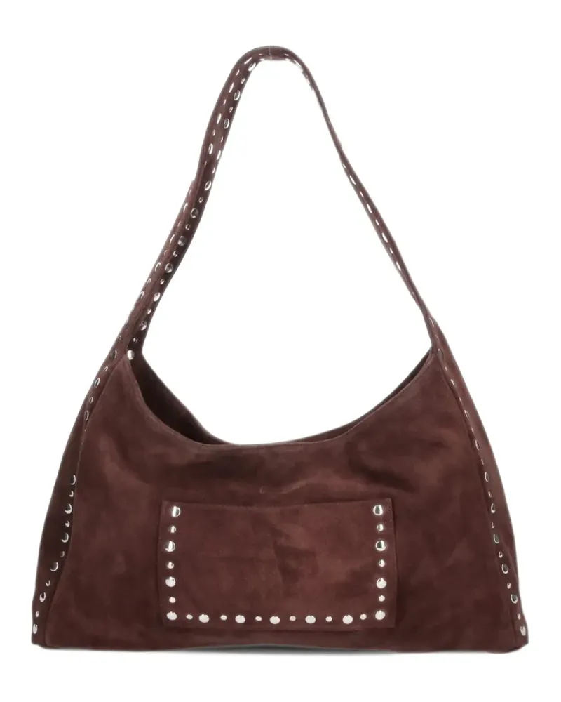 GIMAGUAS maxi Franca stud-embellished shoulder bag - Braun Braun