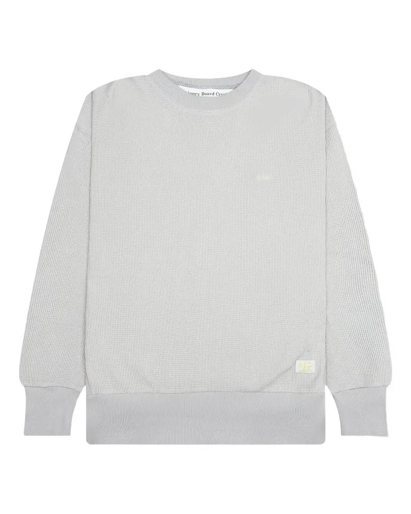 Abc. Sweatshirt mit Waffeloptik - Grau Grau