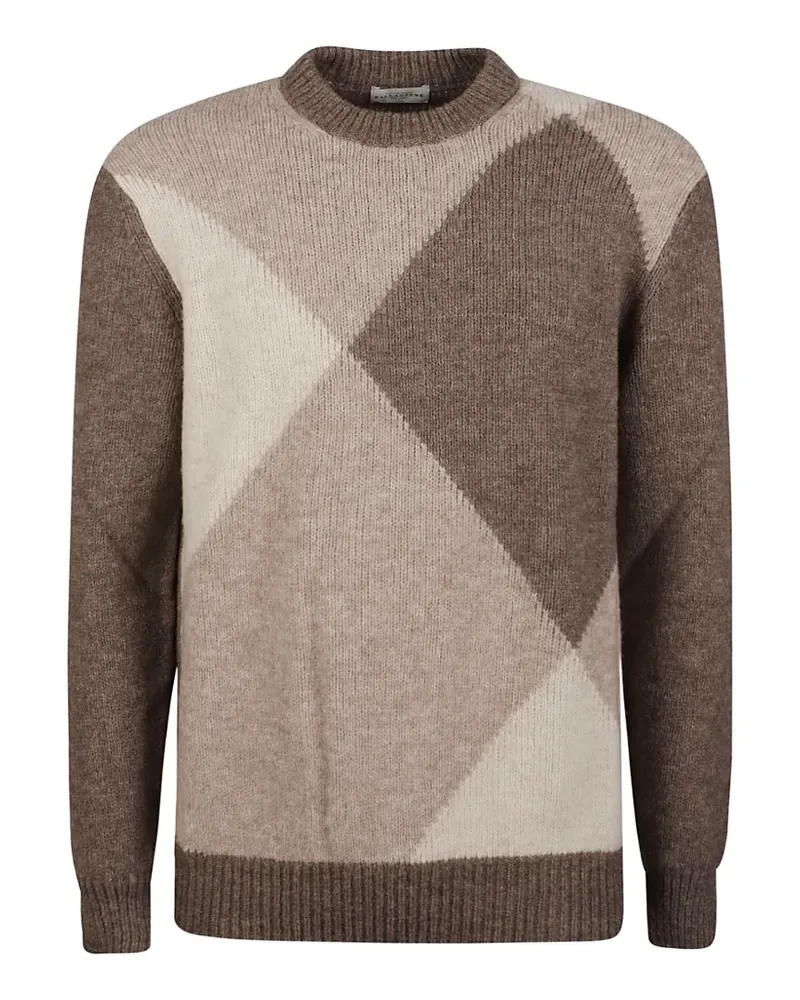 Ballantyne Pullover mit Argyle-Intarsie - Braun Braun
