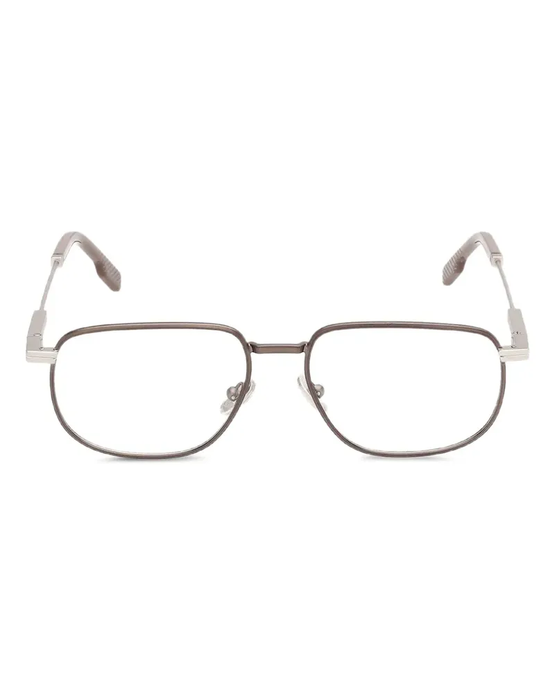 Ermenegildo Zegna Brille mit eckigem Gestell - Silber Silber