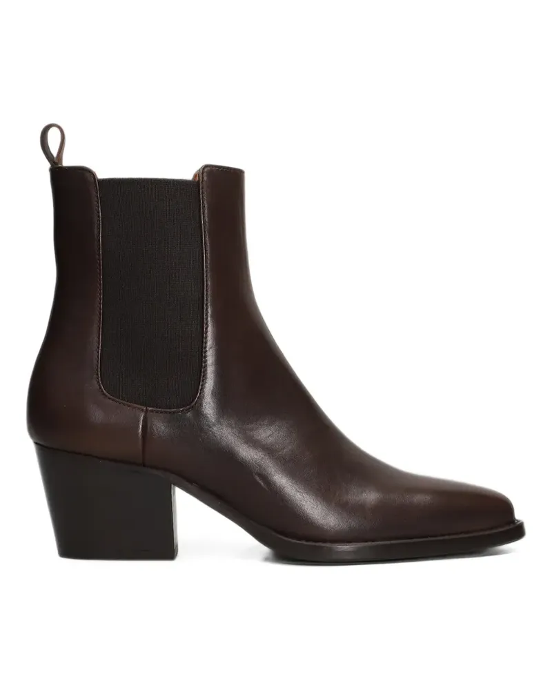 Julie Dee elasticated-panel chelsea ankle boots - Braun Braun