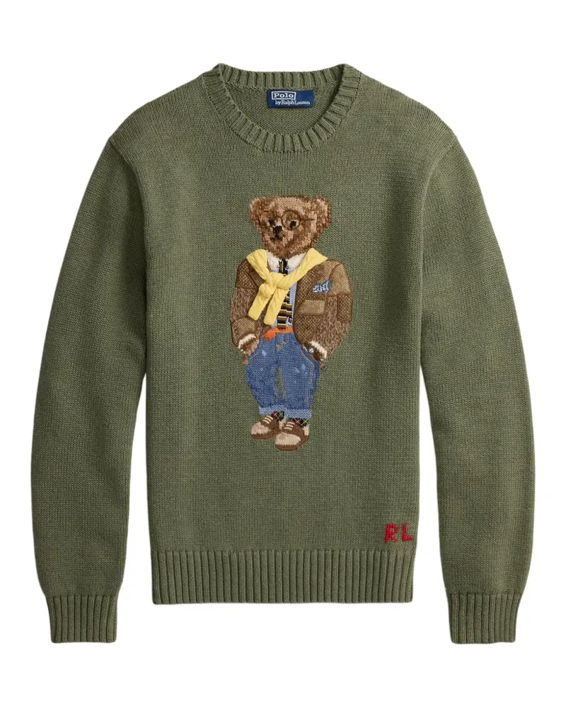 Ralph Lauren Pullover mit Polo Bear - Grün Grün