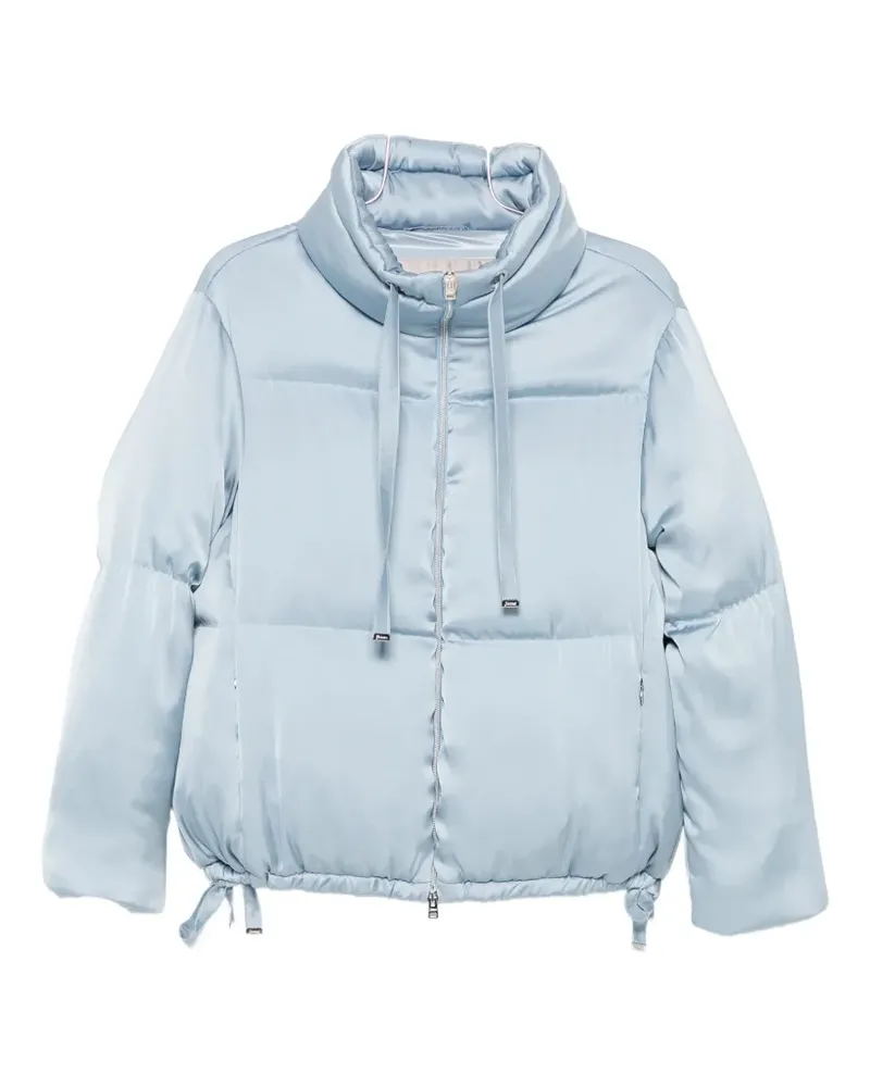 Herno quilted high-neck zip-up jacket - Blau Blau