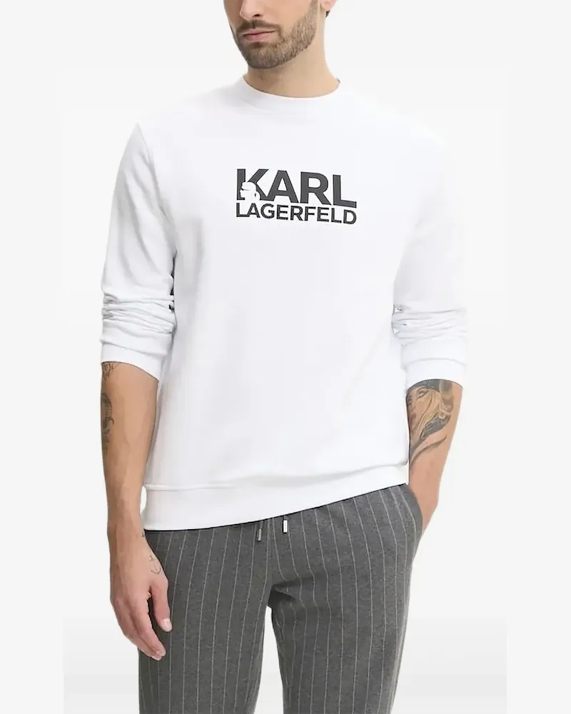 Karl Lagerfeld Sweatshirt mit Logo-Print - Weiß Weiß