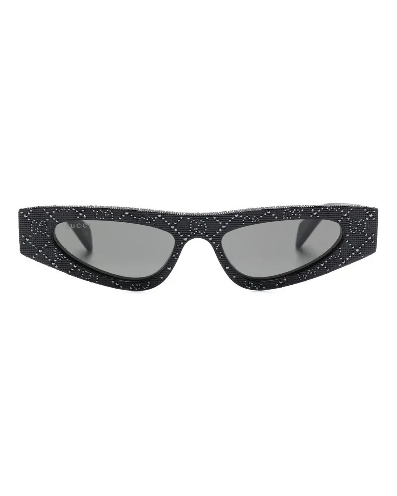 Gucci Sonnenbrille mit Cat-Eye-Gestell - Schwarz Schwarz