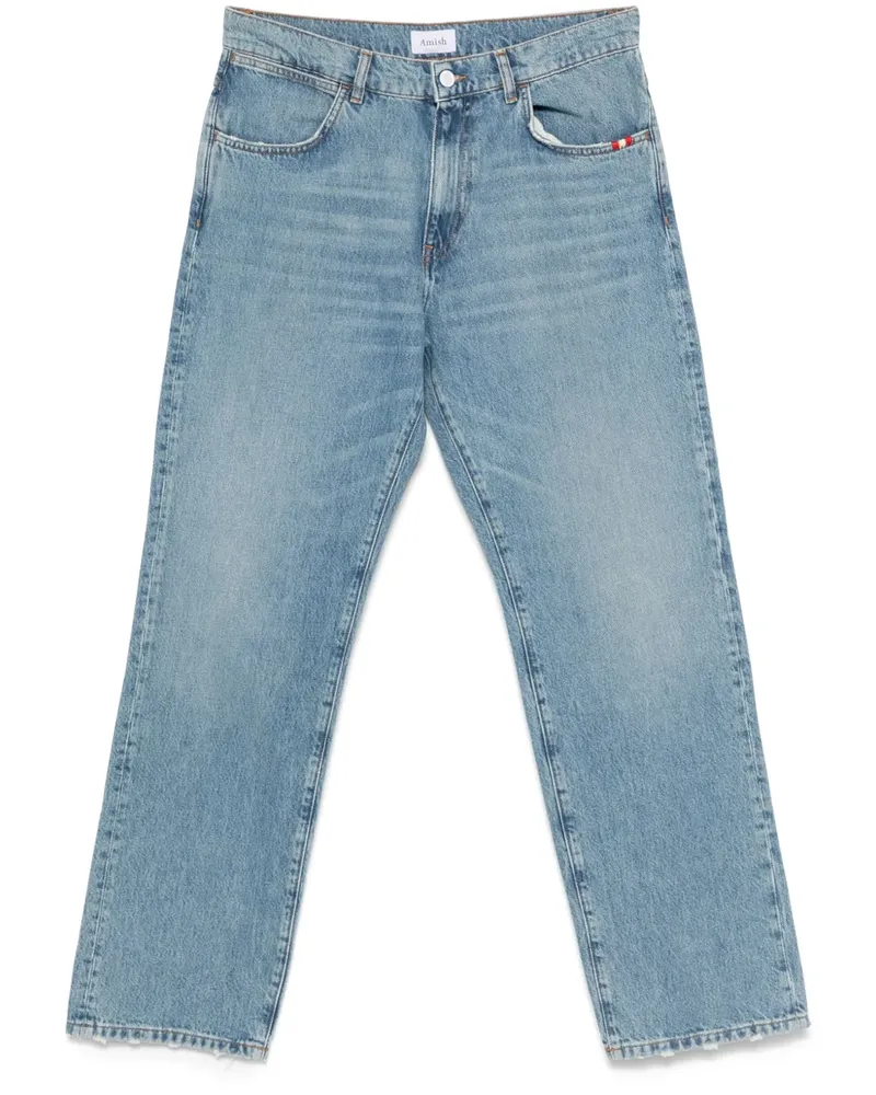 Amish James Straight-Leg-Jeans - Blau Blau