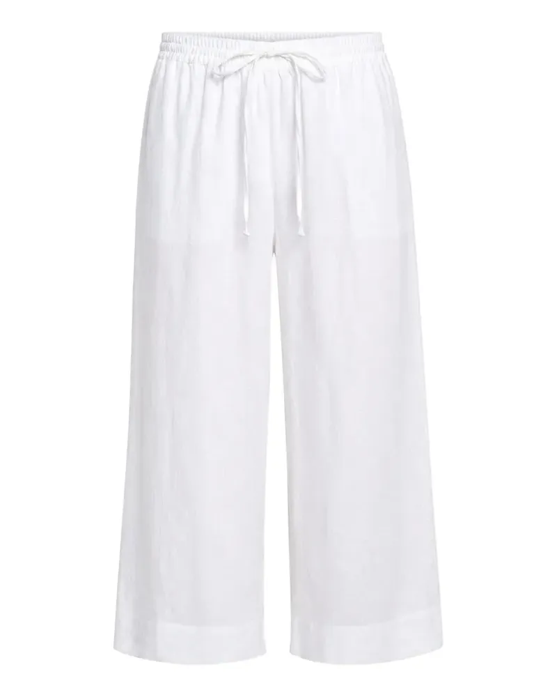 DKNY Wide-Leg-Hose mit Kordelzug - Weiß Weiß